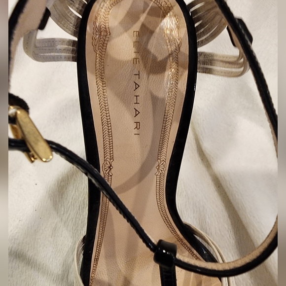 Elie Tahari Cage Heels in Black and White- Size 38.5 - Picture 11 of 12